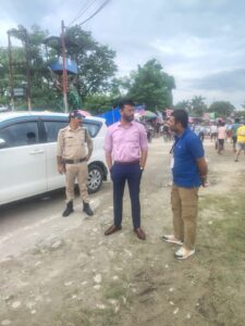 कॉवड़ मेला मार्ग,प्रमुख क्षेत्रों का नगर आयुक्त ने किया स्थलीय निरीक्षण