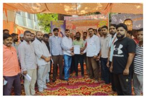 कांग्रेस नेता राहुल चौधरी ने किया गुरूकुल कांगड़ी विवि के कर्मचारियों के आंदोलन को समर्थन